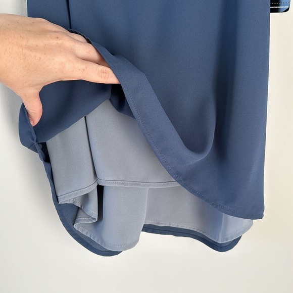 Express Barcelona Tank Top BUNDLE Office Workwear Business Layering Blue White - Picture 7 of 16